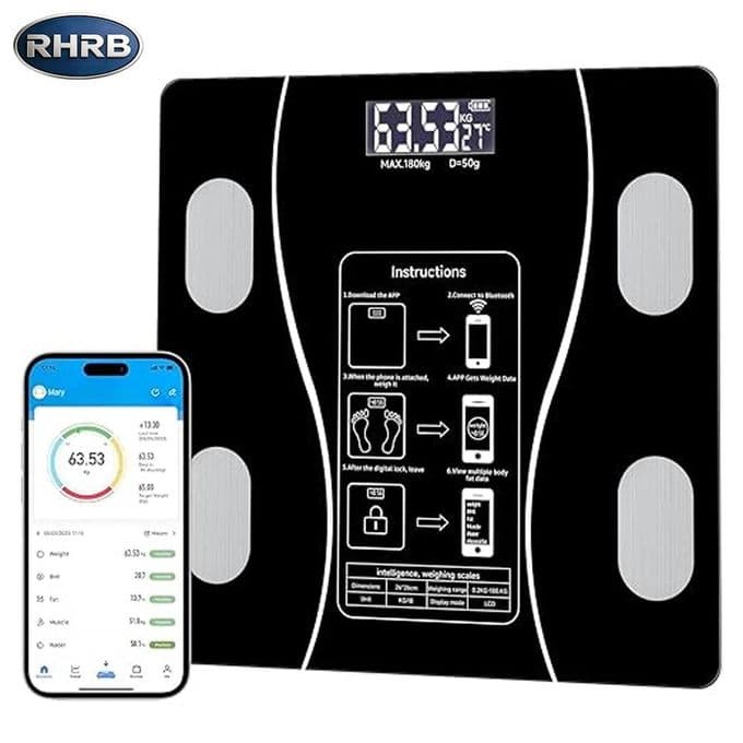 Bluetooth Smart Body Fat & Health Analyzer Scale